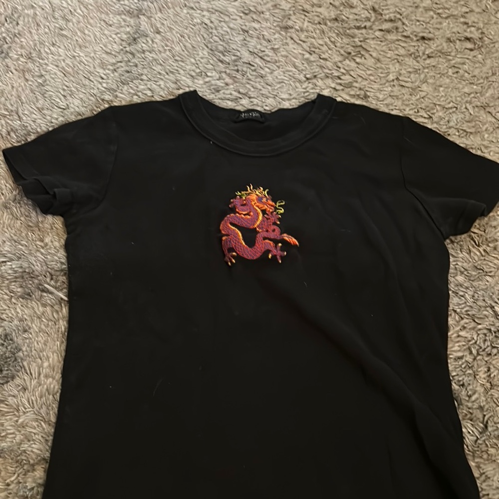 Black Brandy Melville baby tee, s/m.